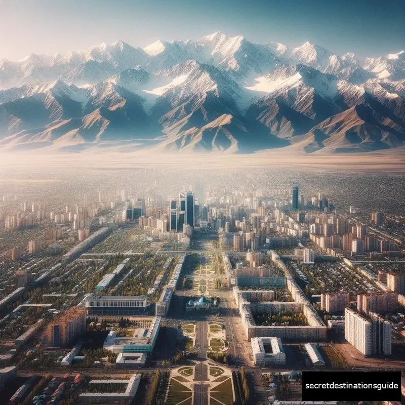 the stunning landscape of Almaty, Kazakhstan