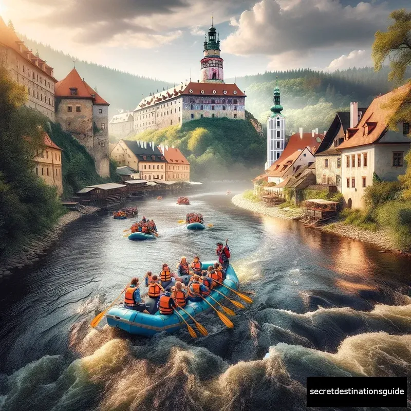 Enchanting rafting experience on the Vltava River in Český Krumlov