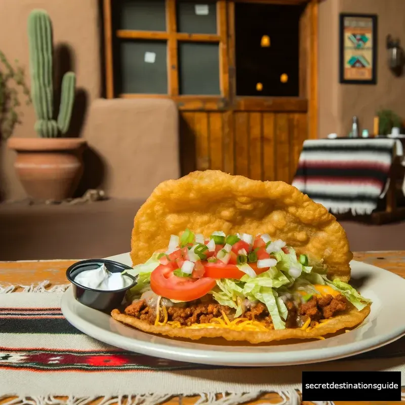 Delicious Navajo tacos, a must-try local dish in Durango