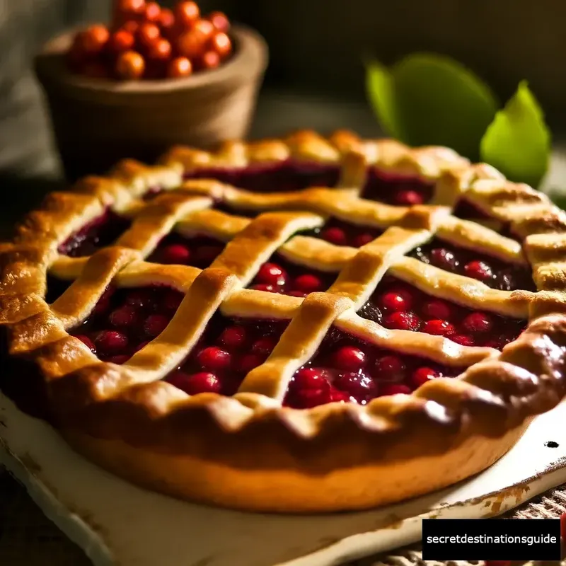 a delicious Oakberry Pie, specialty of Red Oaks