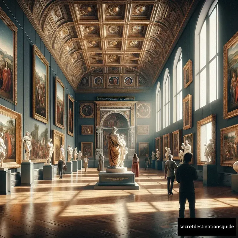 exquisite Renaissance paintings and sculptures displayed within the National Gallery of Umbria