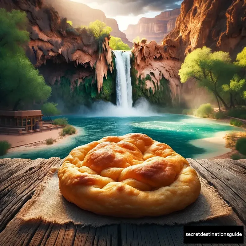 Delicious traditional Havasupai fry bread, a culinary delight in Havasu Falls