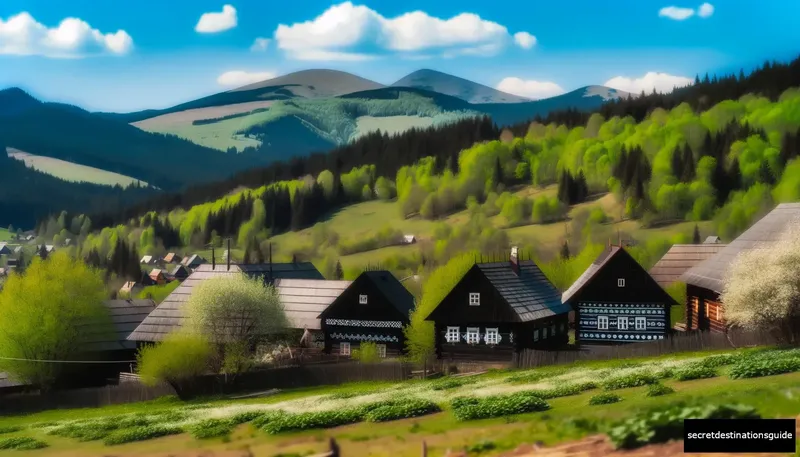 Scenic hiking trails in the Strážov Mountains near Cicmany