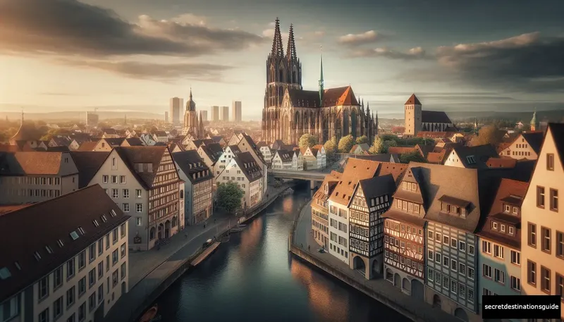 Ulm's historic beauty with the world's tallest church steeple soaring in the skyline