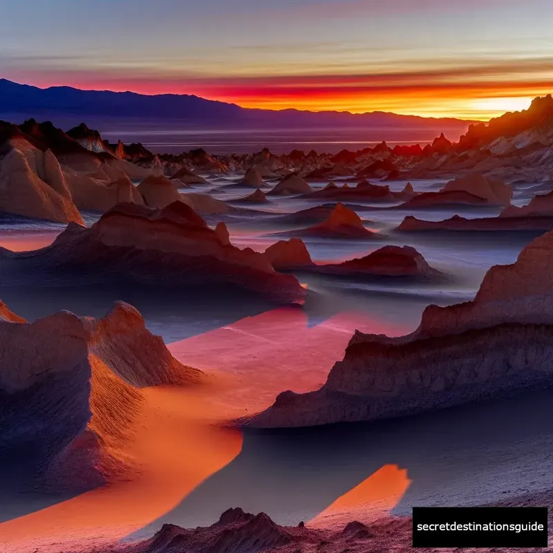 Valle de la Luna at sunset showcasing its unique landscape